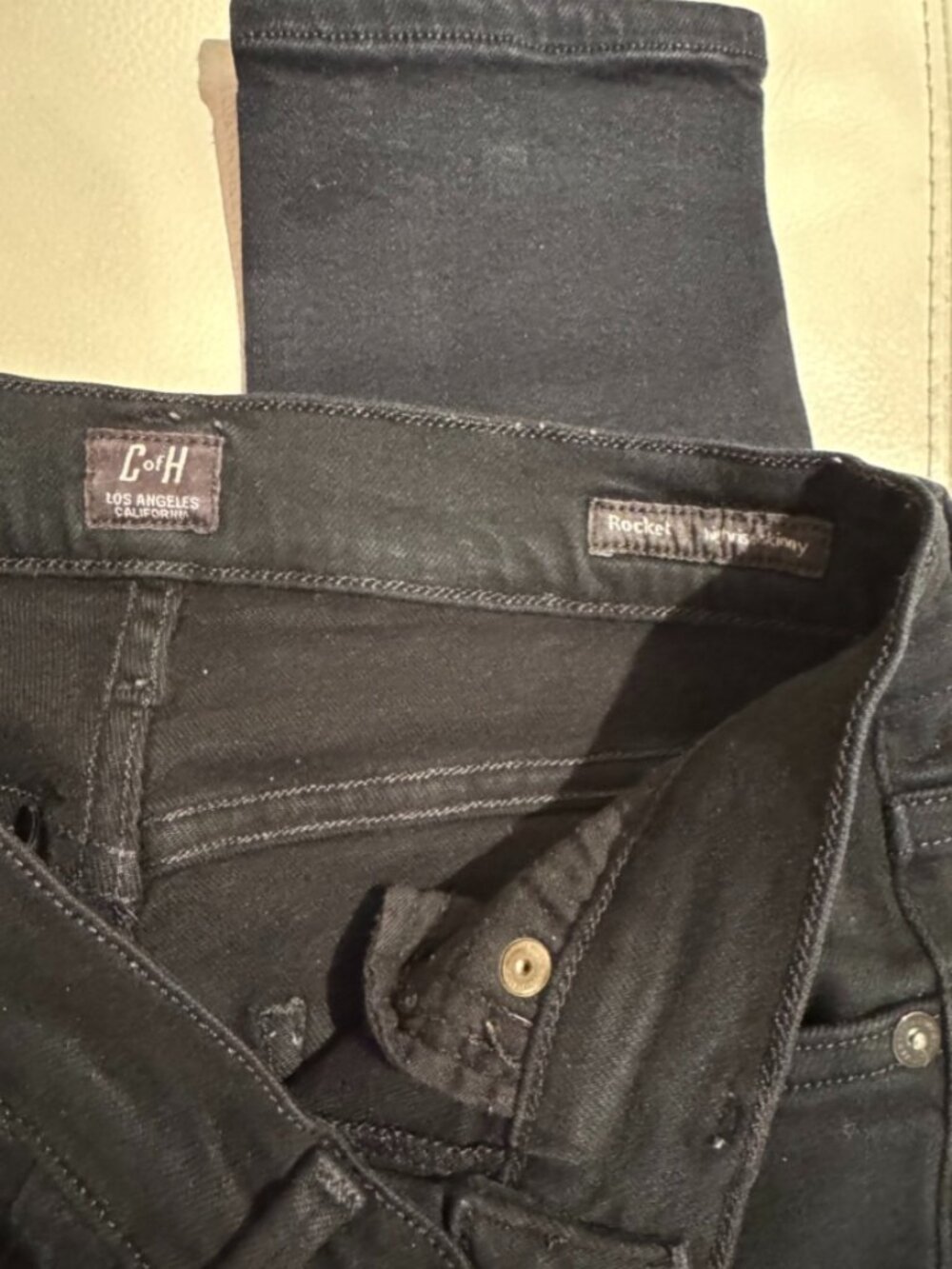 Citizens of Humanity | 'Rocket' High-Rise Skinny Jeans | Black | Size: 27  - Picture 11 of 11